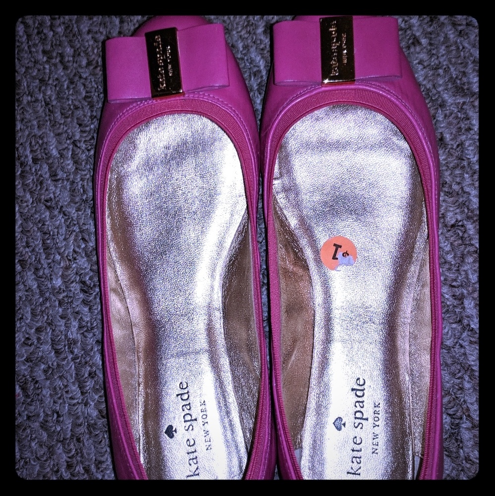 Kate Spade pink flats